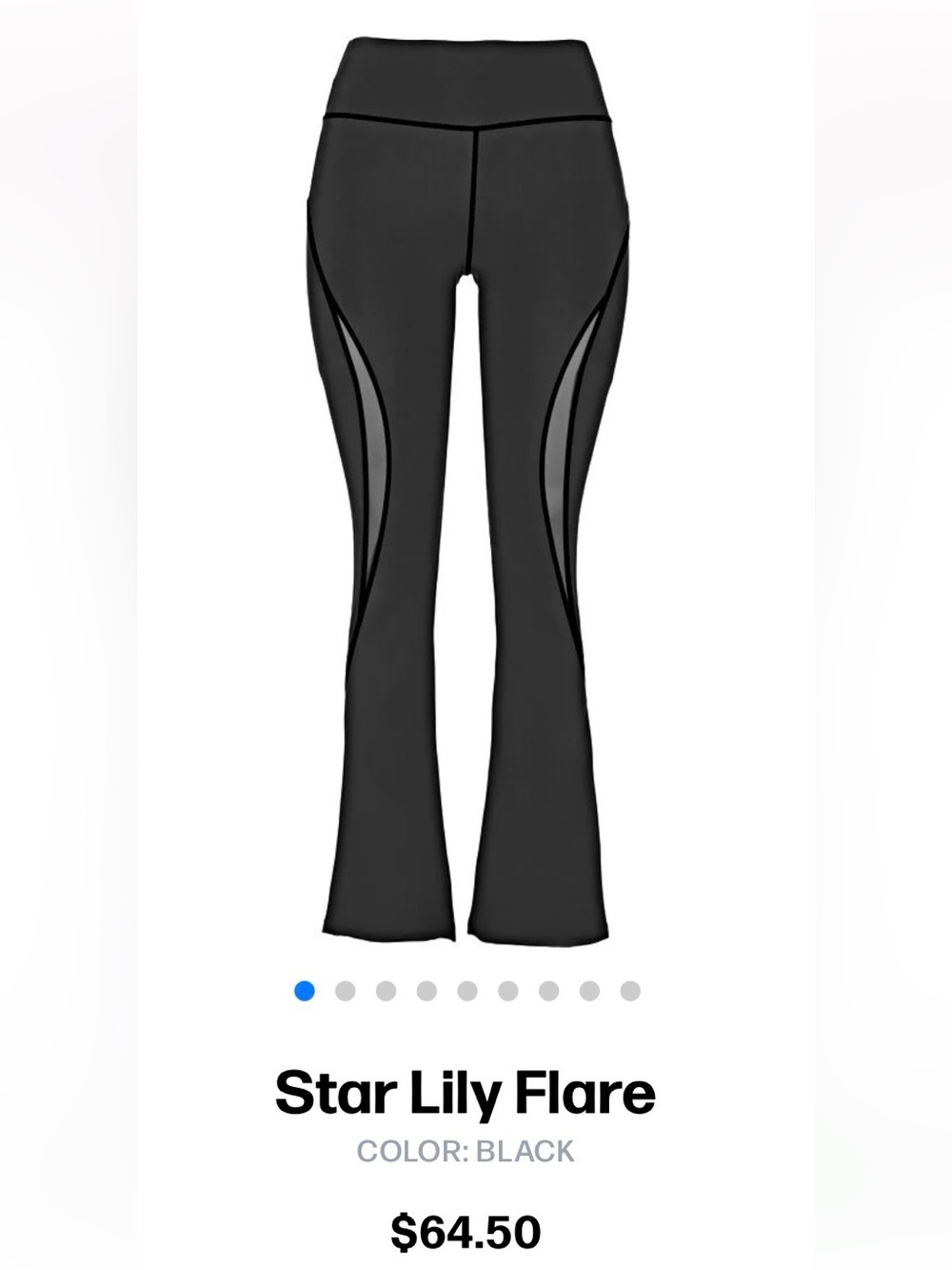 NEW POPfit Star Lilly Flare Pants Sz M $64.50